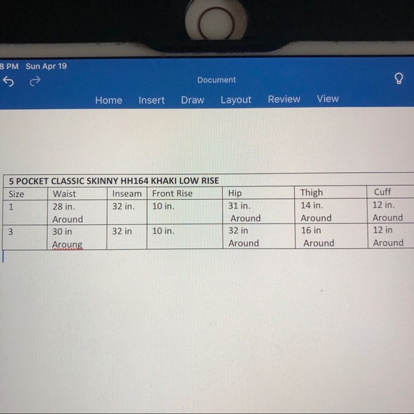 Dickies | 5 Pocket Classic Skinny HH164 Khaki Low Rise - Picture 8 of 8